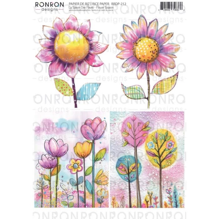 RONRON DESIGNS RONRON DESIGNS LA SAISON DES FLEURS RICE PAPER
