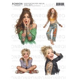 RONRON DESIGNS RONRON DESIGNS TATOUÉES RICE PAPER