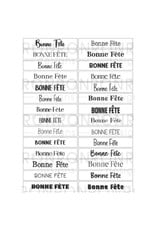 RONRON DESIGNS RONRON DESIGNS BONNE FÊTE - WHITE STICKERS