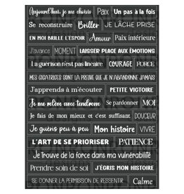 RONRON DESIGNS RONRON DESIGNS L'AMOUR DE SOI - BLACK STICKERS