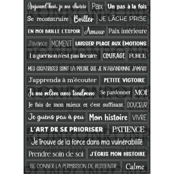 RONRON DESIGNS RONRON DESIGNS L'AMOUR DE SOI - BLACK STICKERS