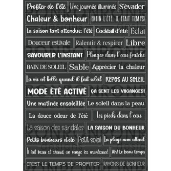 RONRON DESIGNS RONRON DESIGNS SAISON ESTIVALE - BLACK STICKERS