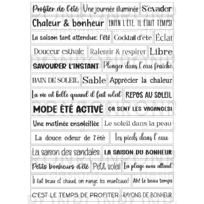 RONRON DESIGNS RONRON DESIGNS SAISON ESTIVALE - WHITE STICKERS
