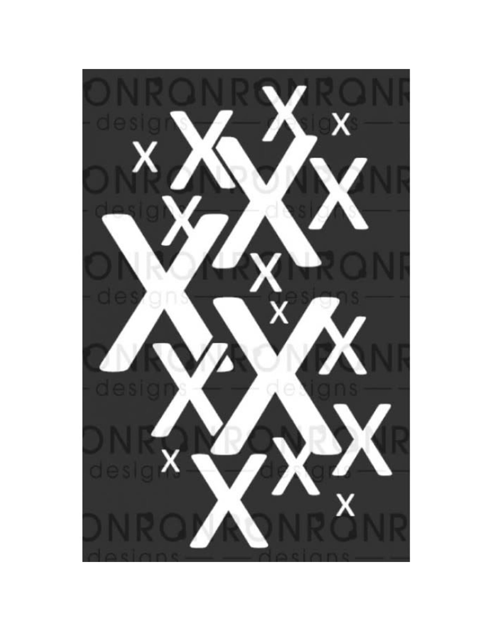 RONRON DESIGNS RONRON DESIGNS X 6x9 STENCIL