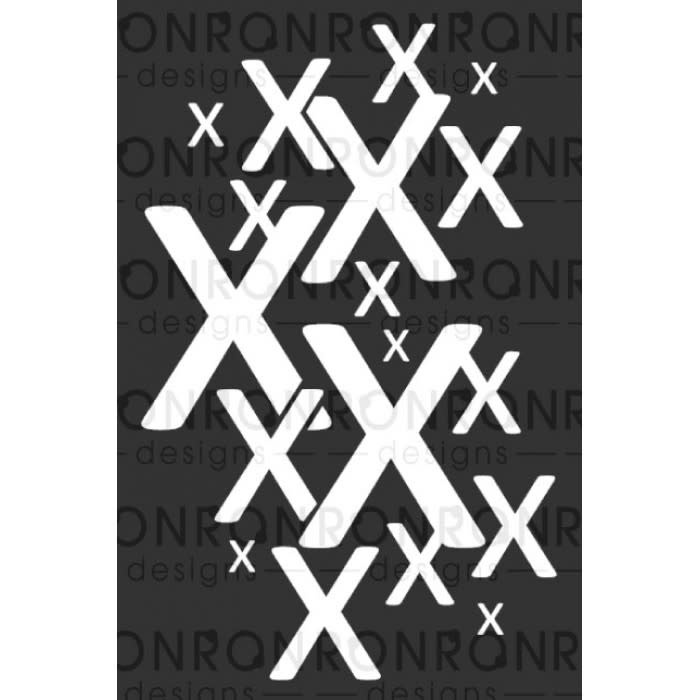 RONRON DESIGNS RONRON DESIGNS X 6x9 STENCIL