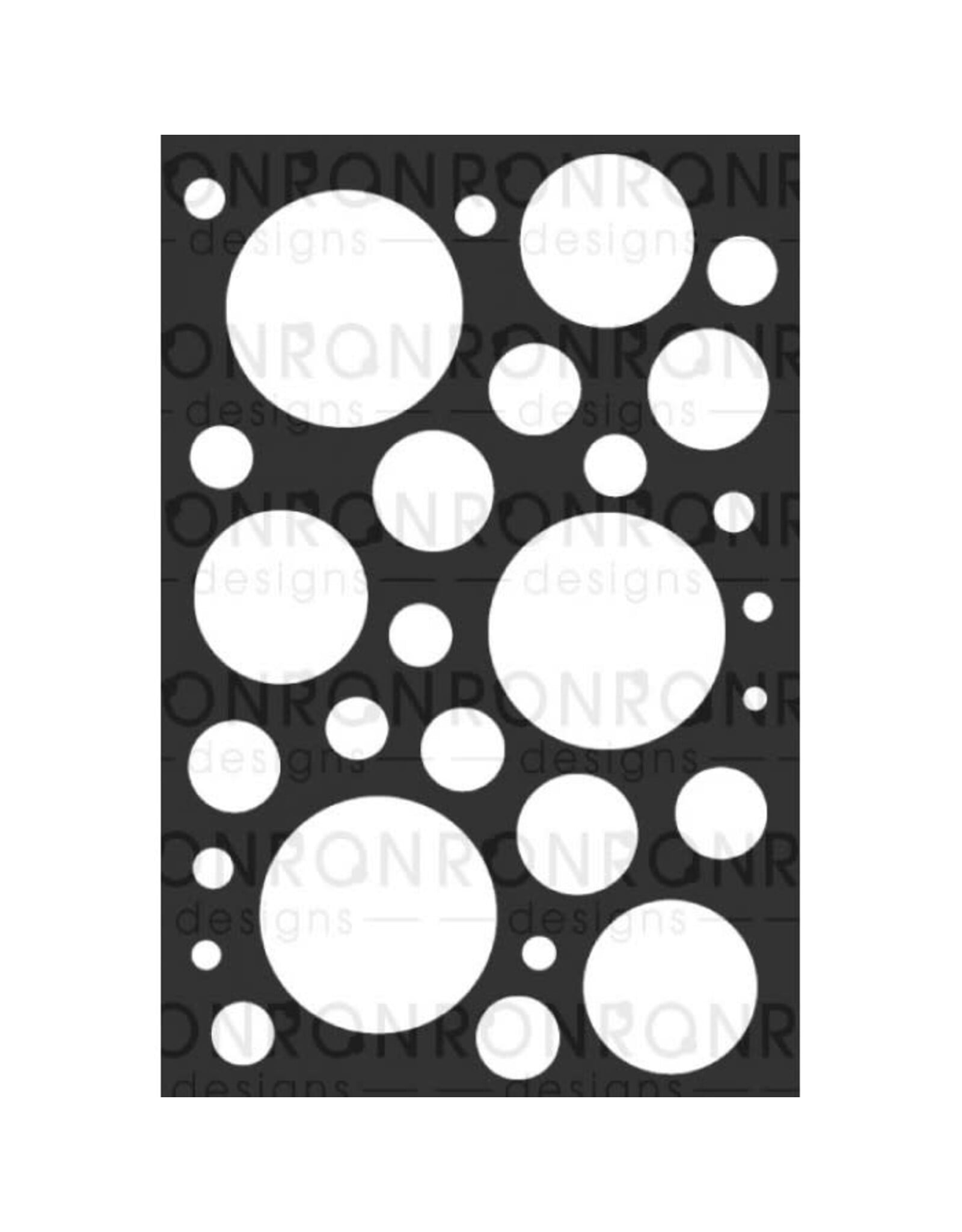 RONRON DESIGNS RONRON DESIGNS BULLES 6x9 STENCIL