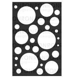 RONRON DESIGNS RONRON DESIGNS BULLES 6x9 STENCIL