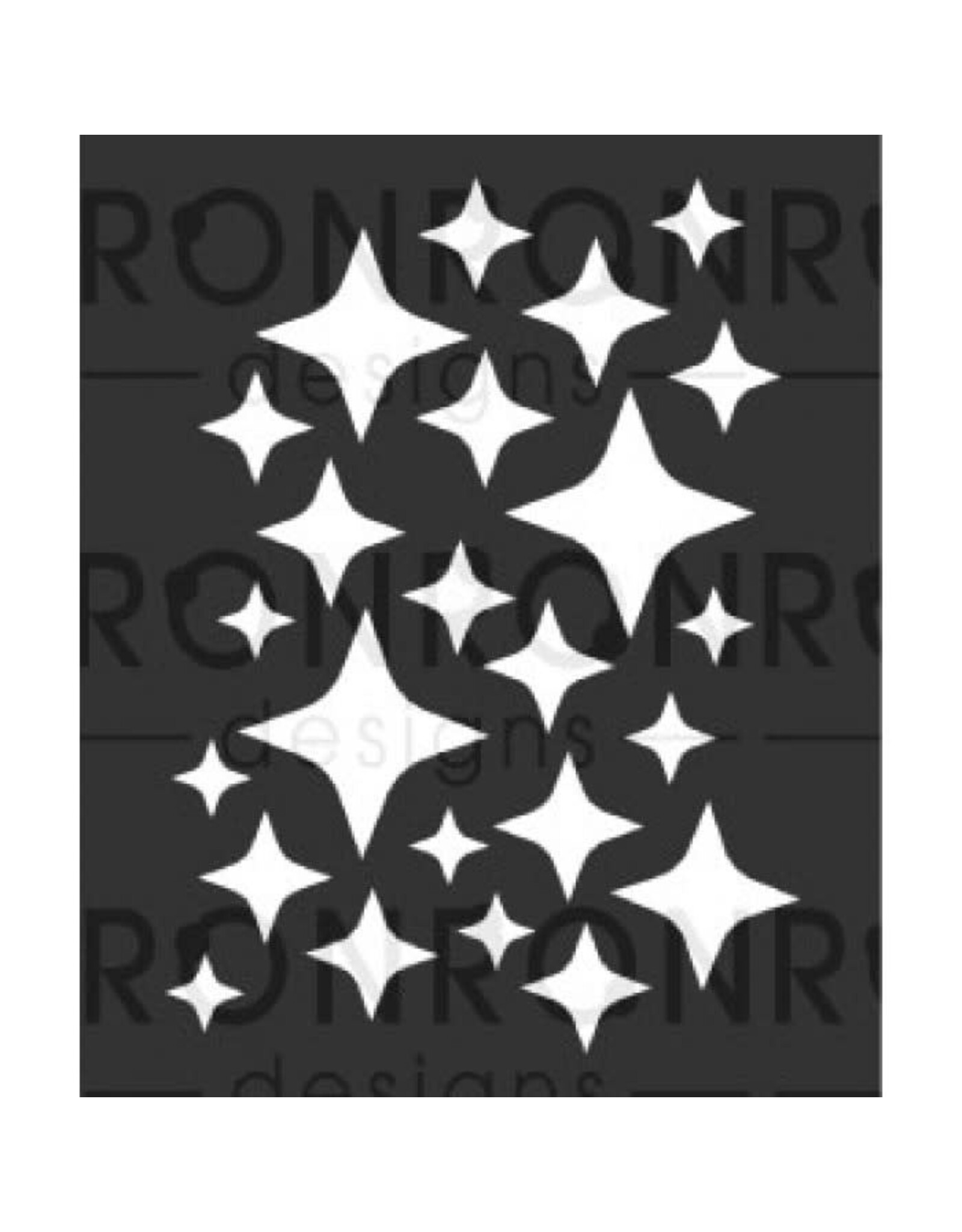 RONRON DESIGNS RONRON DESIGNS SCINTILLEMENT 3.5x4 STENCIL