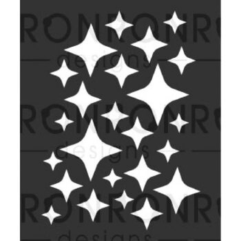 RONRON DESIGNS RONRON DESIGNS SCINTILLEMENT 3.5x4 STENCIL