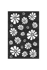 RONRON DESIGNS RONRON DESIGNS FLEURS RÉTRO 6x9 STENCIL