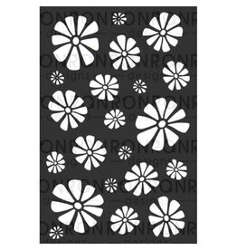 RONRON DESIGNS RONRON DESIGNS FLEURS RÉTRO 6x9 STENCIL