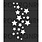 RONRON DESIGNS RONRON DESIGNS PLUIE D'ÉTOILES 3.5x4 STENCIL