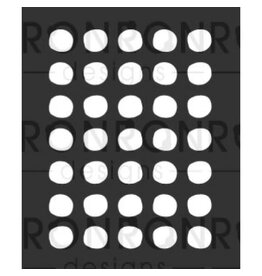 RONRON DESIGNS RONRON DESIGNS CERCLES IMPARFAITS 3.5x4 STENCIL