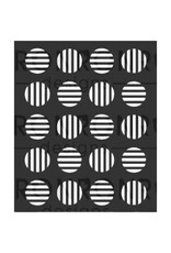 RONRON DESIGNS RONRON DESIGNS CERCLES RAYÉS 3.5x4 STENCIL