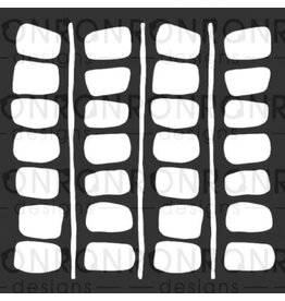 RONRON DESIGNS RONRON DESIGNS MARIKA LEMAY - BLOCS RÉTRO 2 6x6 STENCIL