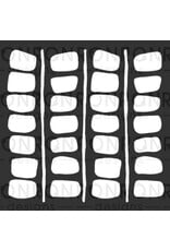 RONRON DESIGNS RONRON DESIGNS MARIKA LEMAY - BLOCS RÉTRO 2 6x6 STENCIL