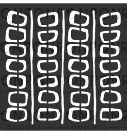 RONRON DESIGNS RONRON DESIGNS MARIKA LEMAY - BLOCS RÉTRO 1 6x6 STENCIL