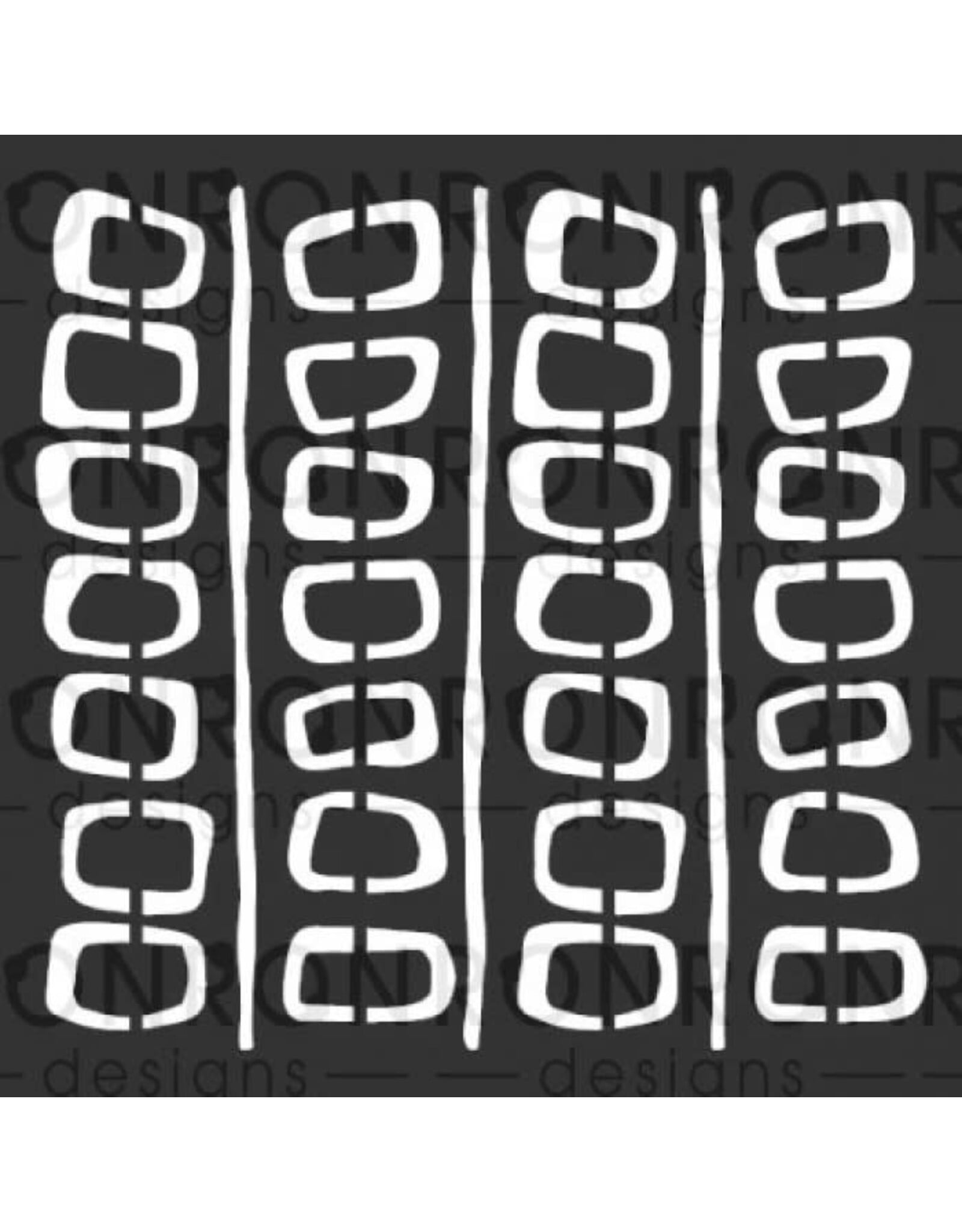 RONRON DESIGNS RONRON DESIGNS MARIKA LEMAY - BLOCS RÉTRO 1 6x6 STENCIL