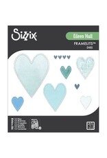 SIZZIX SIZZIX EILEEN HULL STITCHED HEARTS THINLITS DIE SET