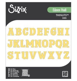 SIZZIX SIZZIX EILEEN HULL NORA ALPHABET THINLITS DIE SET