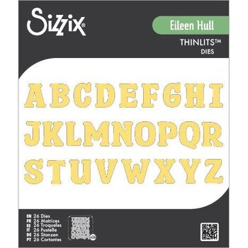 SIZZIX SIZZIX EILEEN HULL NORA ALPHABET THINLITS DIE SET