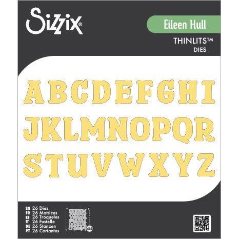 SIZZIX SIZZIX EILEEN HULL NORA ALPHABET THINLITS DIE SET