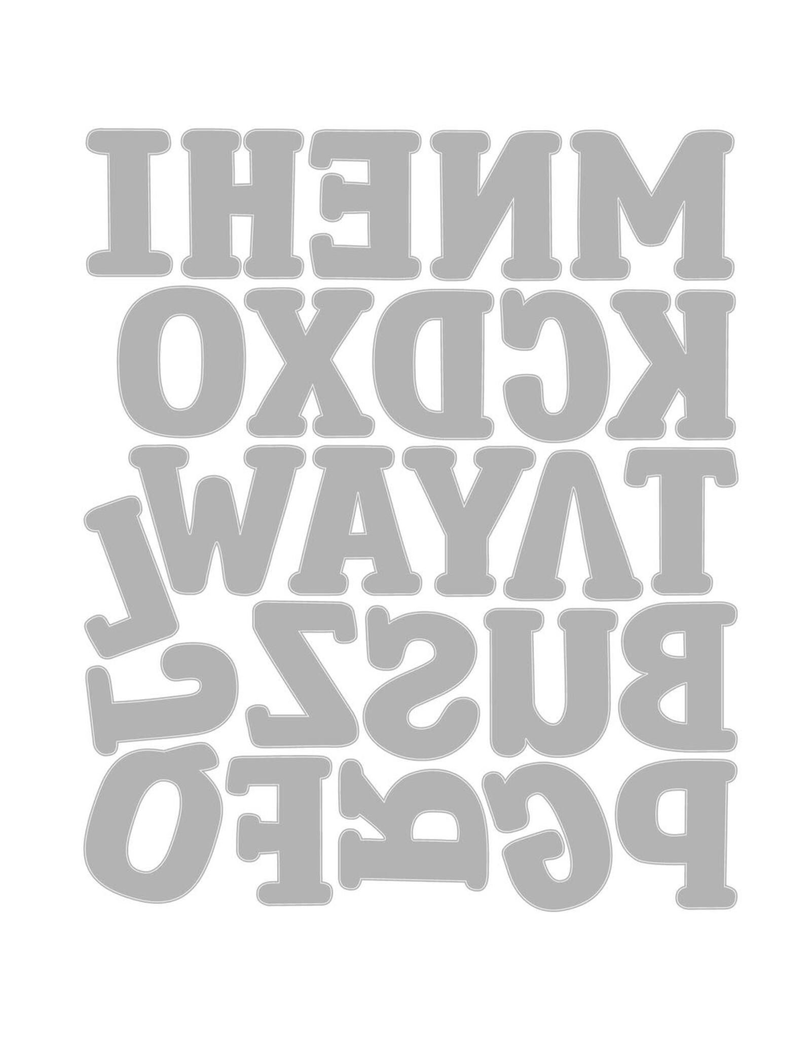 SIZZIX SIZZIX EILEEN HULL NORA ALPHABET THINLITS DIE SET
