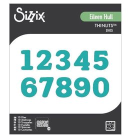 SIZZIX SIZZIX EILEEN HULL NORA NUMBERS THINLITS DIE SET