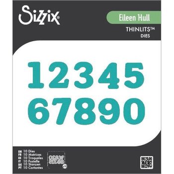 SIZZIX SIZZIX EILEEN HULL NORA NUMBERS THINLITS DIE SET