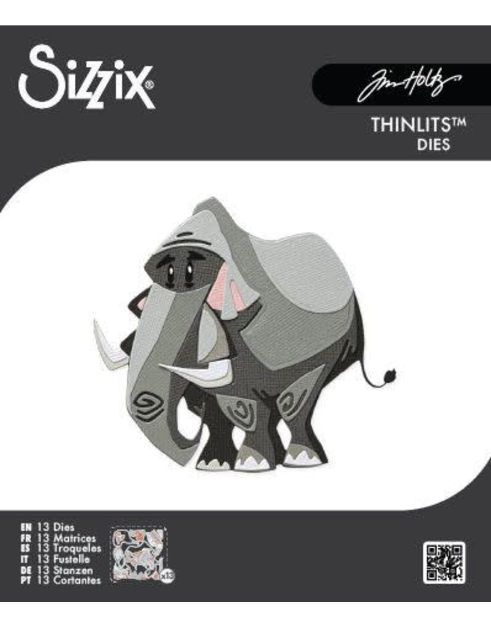 SIZZIX SIZZIX TIM HOLTZ THINLITS CLARENCE MINI DIE SET