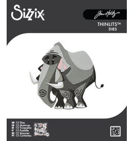SIZZIX SIZZIX TIM HOLTZ THINLITS CLARENCE MINI DIE SET