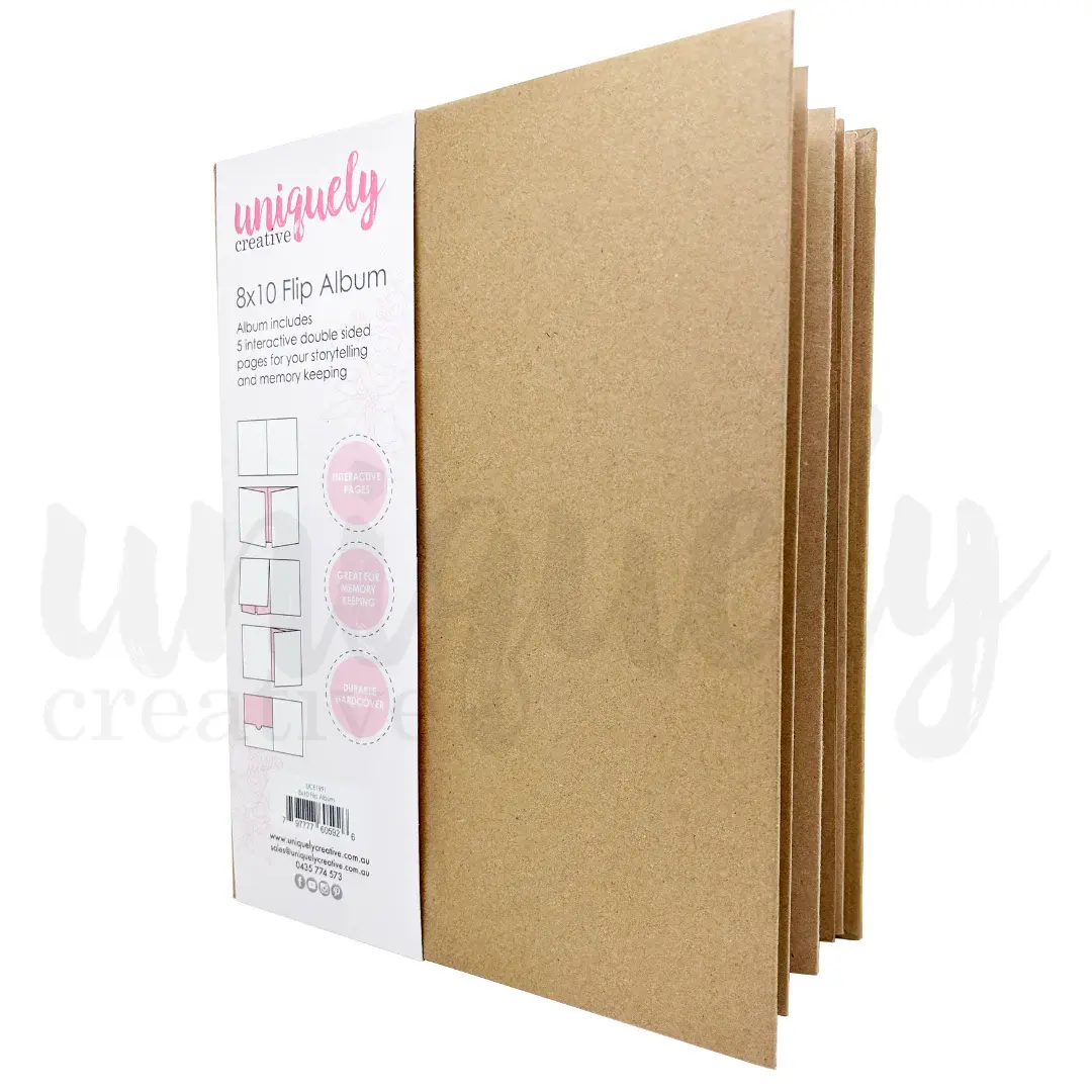 UNIQUELY CREATIVE UNIQUELY CREATIVE 8x10 KRAFT FLIP ALBUM