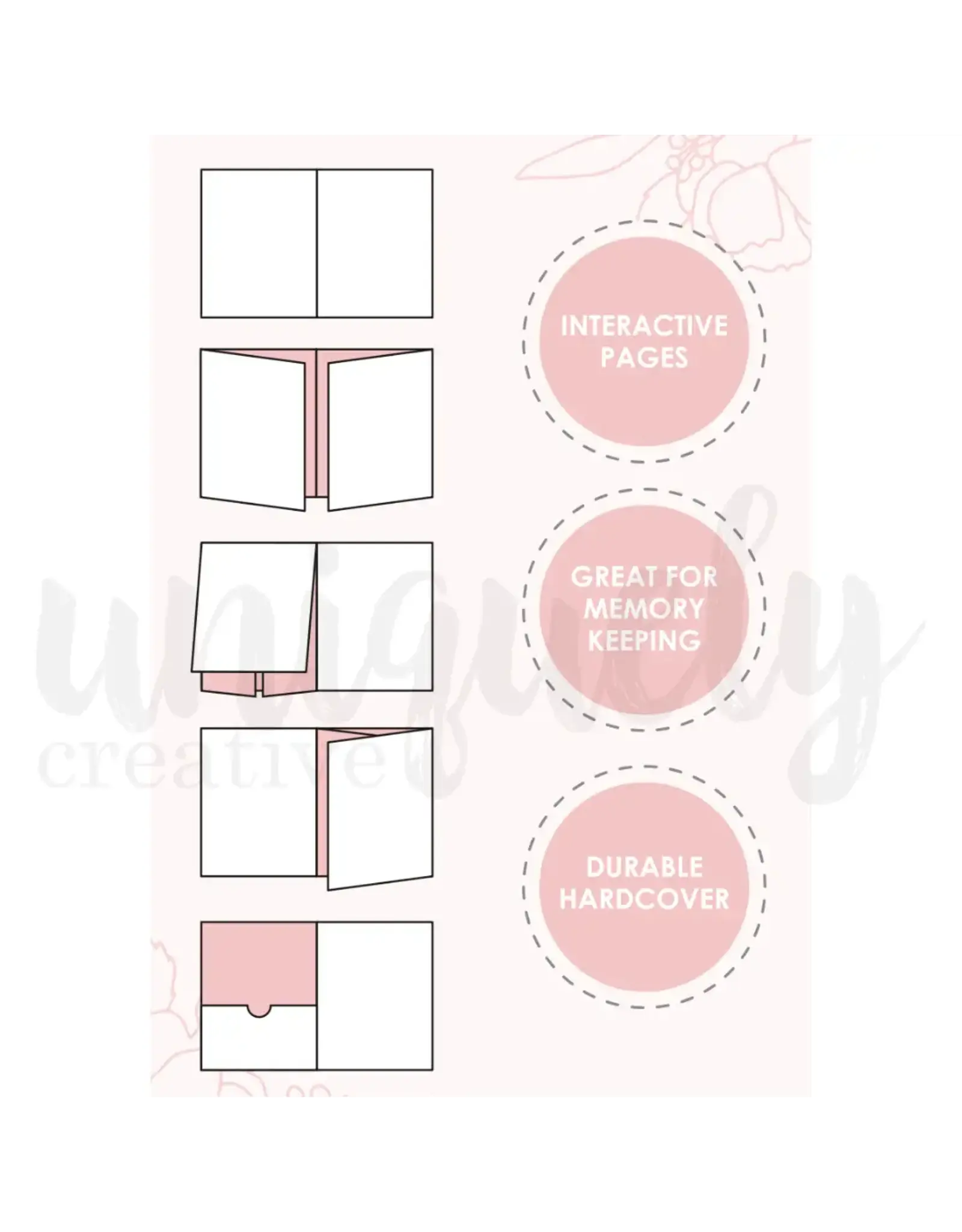 UNIQUELY CREATIVE UNIQUELY CREATIVE 8x10 KRAFT FLIP ALBUM