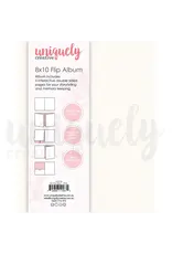 UNIQUELY CREATIVE UNIQUELY CREATIVE 8x10 WHITE FLIP ALBUM