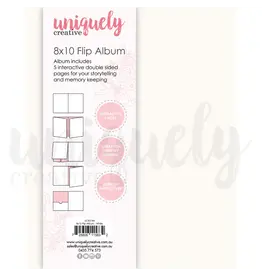 UNIQUELY CREATIVE UNIQUELY CREATIVE 8x10 WHITE FLIP ALBUM
