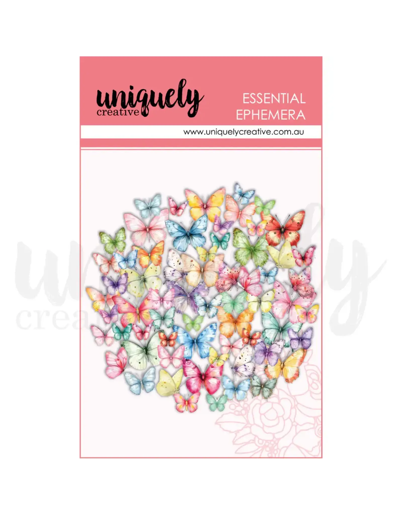 UNIQUELY CREATIVE UNIQUELY CREATIVE COLOURFUL BUTTERFLIES EPHEMERA
