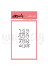 UNIQUELY CREATIVE UNIQUELY CREATIVE SERIF NUMBER DIE SET