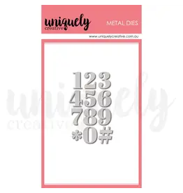 UNIQUELY CREATIVE UNIQUELY CREATIVE SERIF NUMBER DIE SET