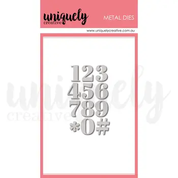 UNIQUELY CREATIVE UNIQUELY CREATIVE SERIF NUMBER DIE SET