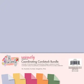 UNIQUELY CREATIVE UNIQUELY CREATIVE OH SO LOVELY 12x12 CARDSTOCK BUNDLE