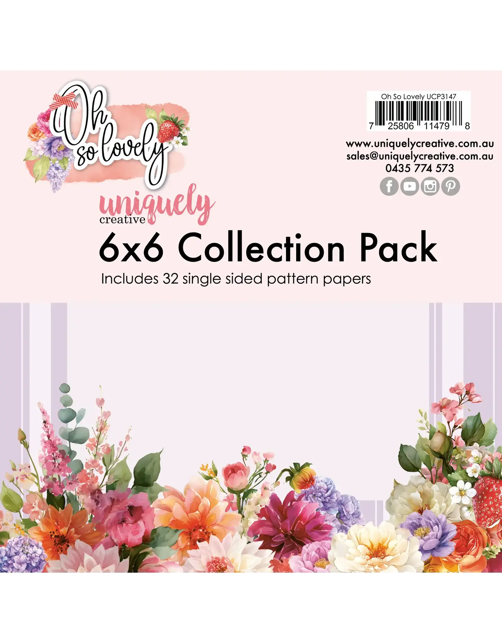 UNIQUELY CREATIVE UNIQUELY CREATIVE OH SO LOVELY 6x6 COLLECTION PACK