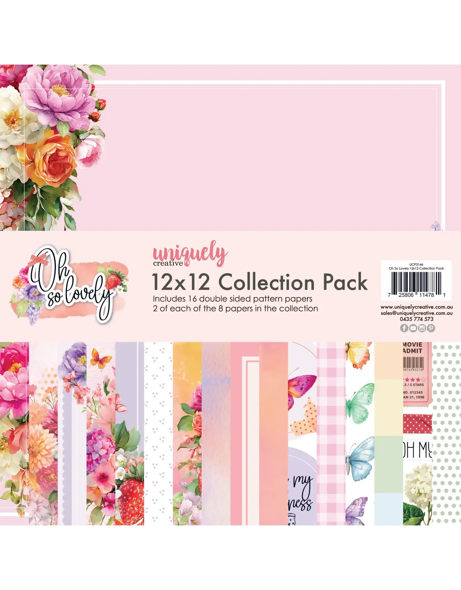 UNIQUELY CREATIVE UNIQUELY CREATIVE OH SO LOVELY 12x12 COLLECTION PACK