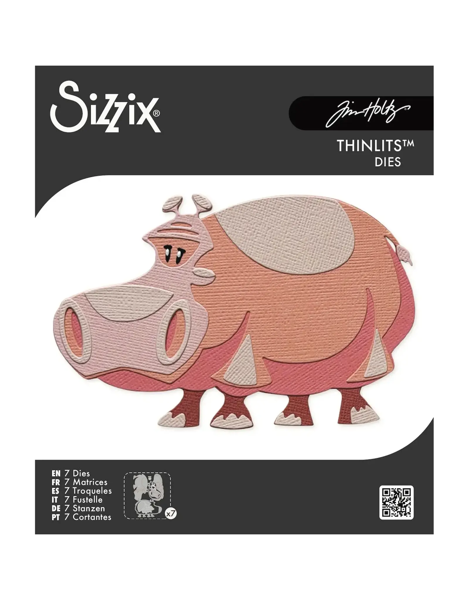 SIZZIX SIZZIX TIM HOLTZ THINLITS BERNICE COLORIZE DIE SET