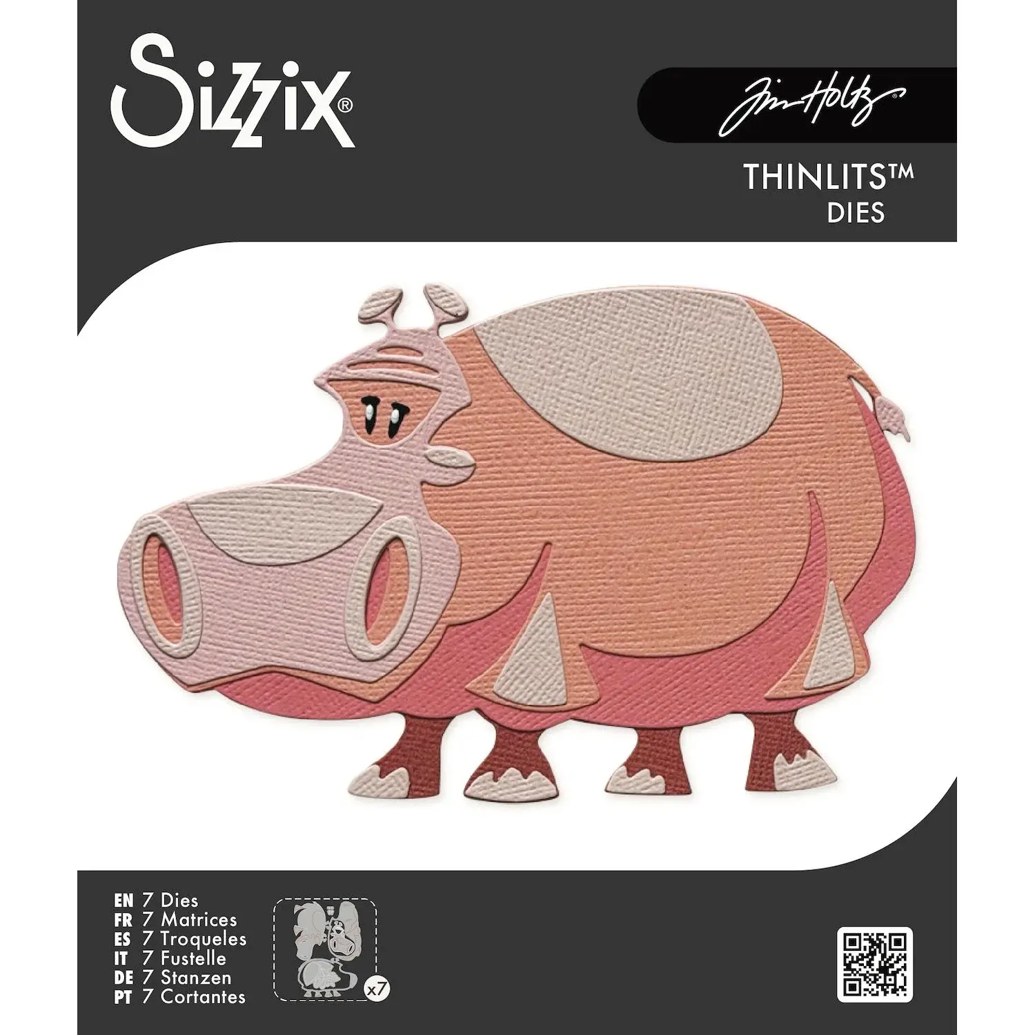 SIZZIX SIZZIX TIM HOLTZ THINLITS BERNICE COLORIZE DIE SET