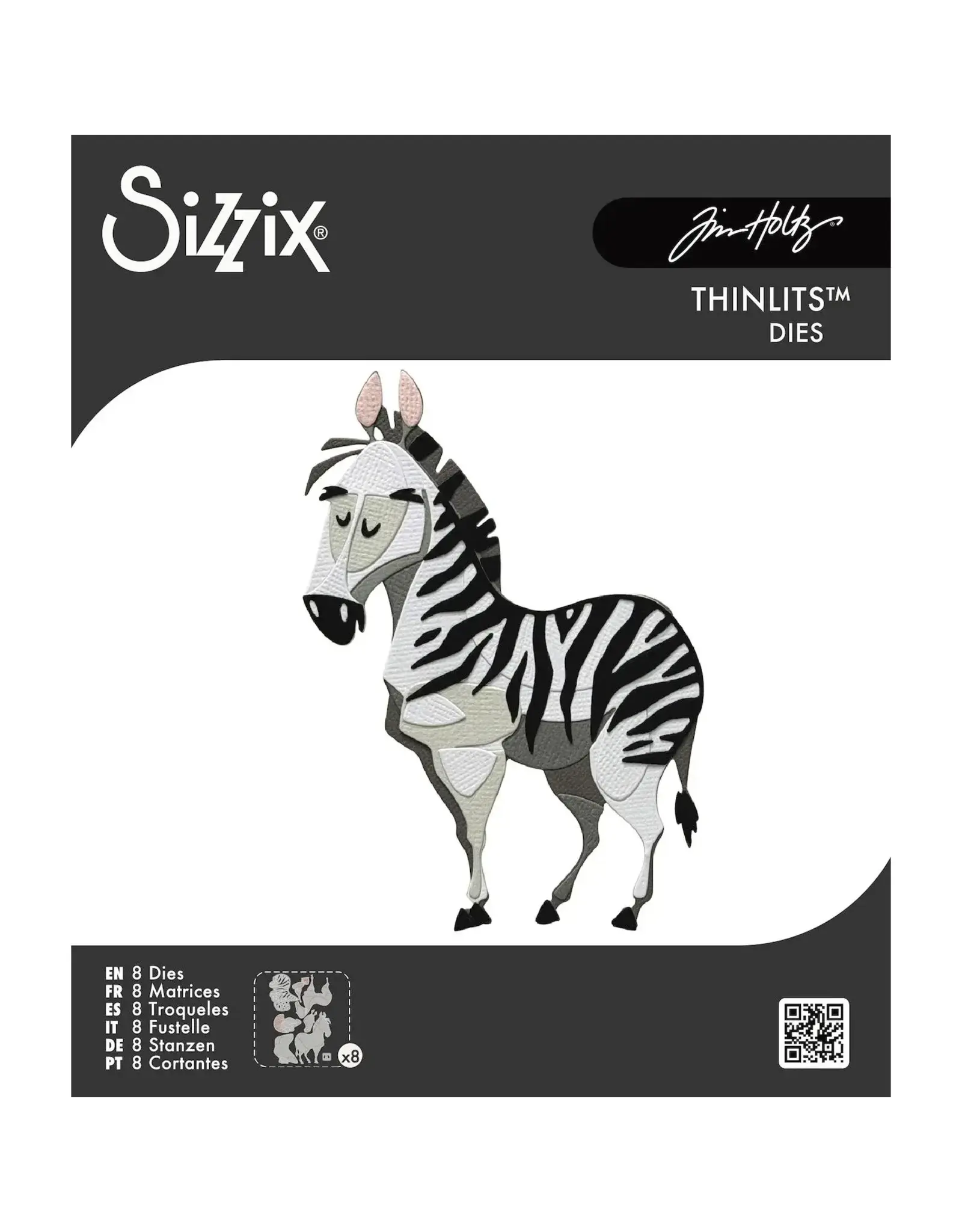 SIZZIX SIZZIX TIM HOLTZ WINIFRED COLORIZE THINLITS DIE 8PCS