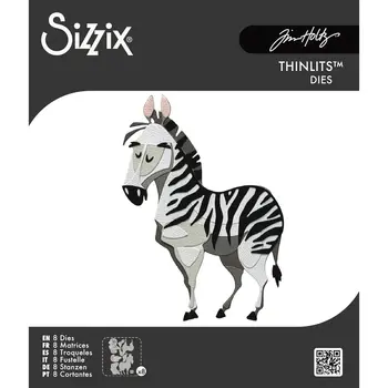 SIZZIX SIZZIX TIM HOLTZ WINIFRED COLORIZE THINLITS DIE 8PCS