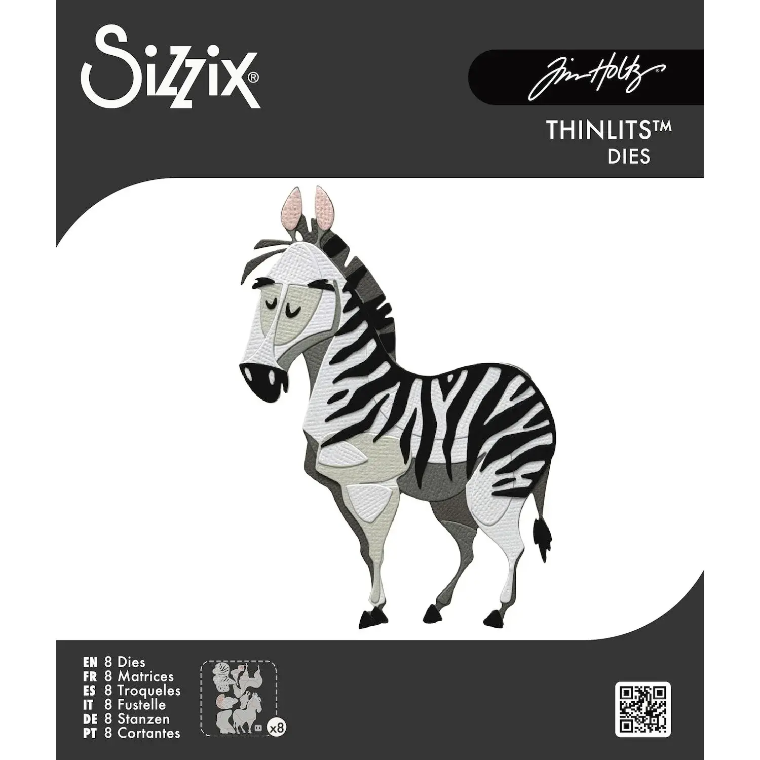 SIZZIX SIZZIX TIM HOLTZ WINIFRED COLORIZE THINLITS DIE 8PCS