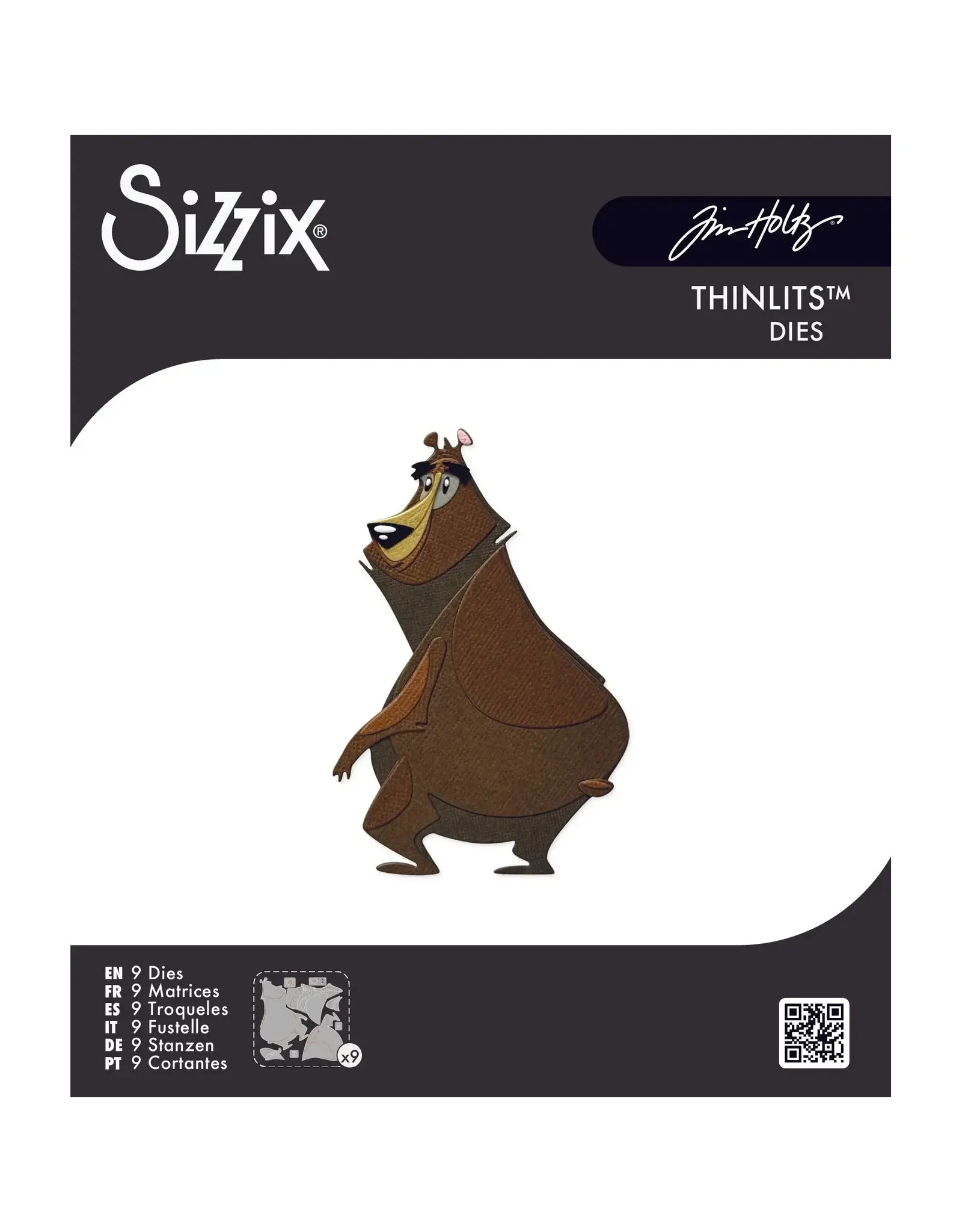 SIZZIX SIZZIX TIM HOLTZ THINLITS DIE THEODORE COLORIZE