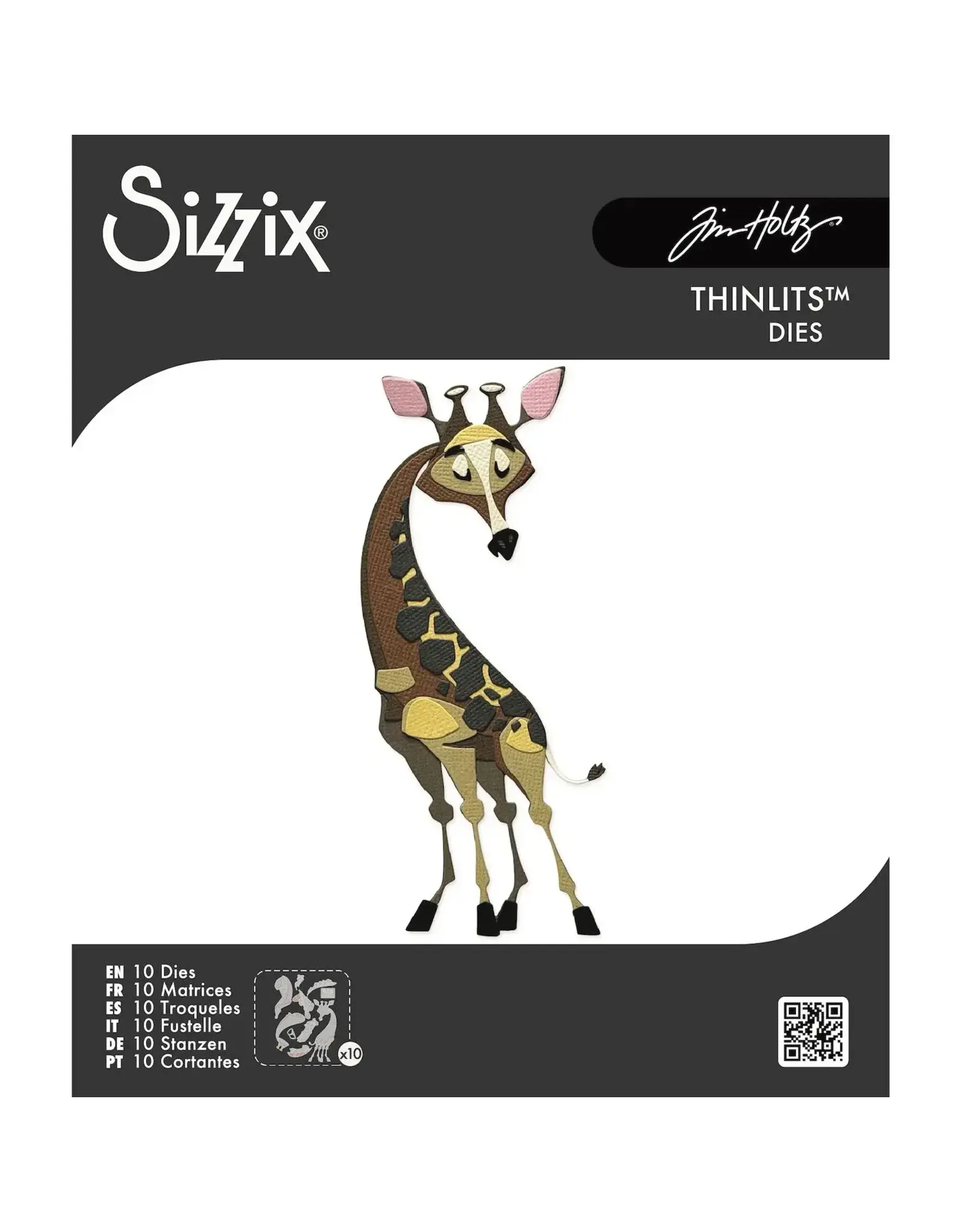 SIZZIX SIZZIX TIM HOLTZ GERTRUDE COLORIZE THINLITS DIE 10PCS
