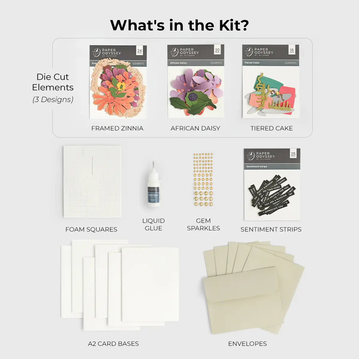 ALTENEW ALTENEW FLORAL ELEGANCE GREETING CARD KIT